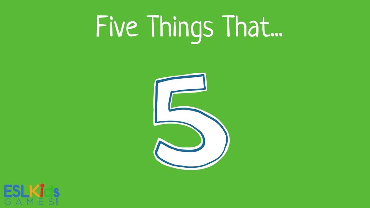 'Video thumbnail for ESL Game: Five things that'