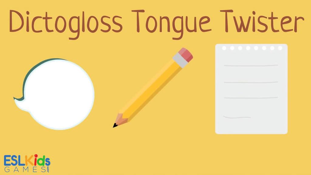 'Video thumbnail for ESL Warmer: Dictogloss Tongue Twister'