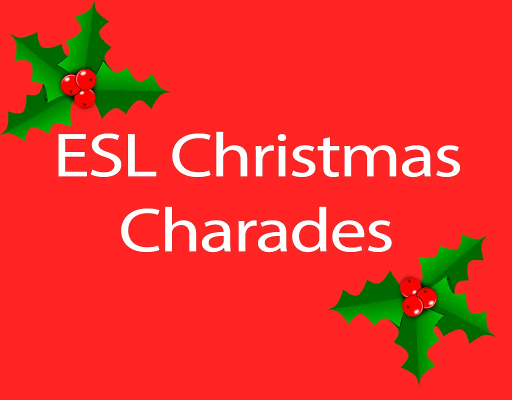 Christmas games. Christmas Charades. Christmas ESL. Christmas Charades for Kids. Christmas fun games.